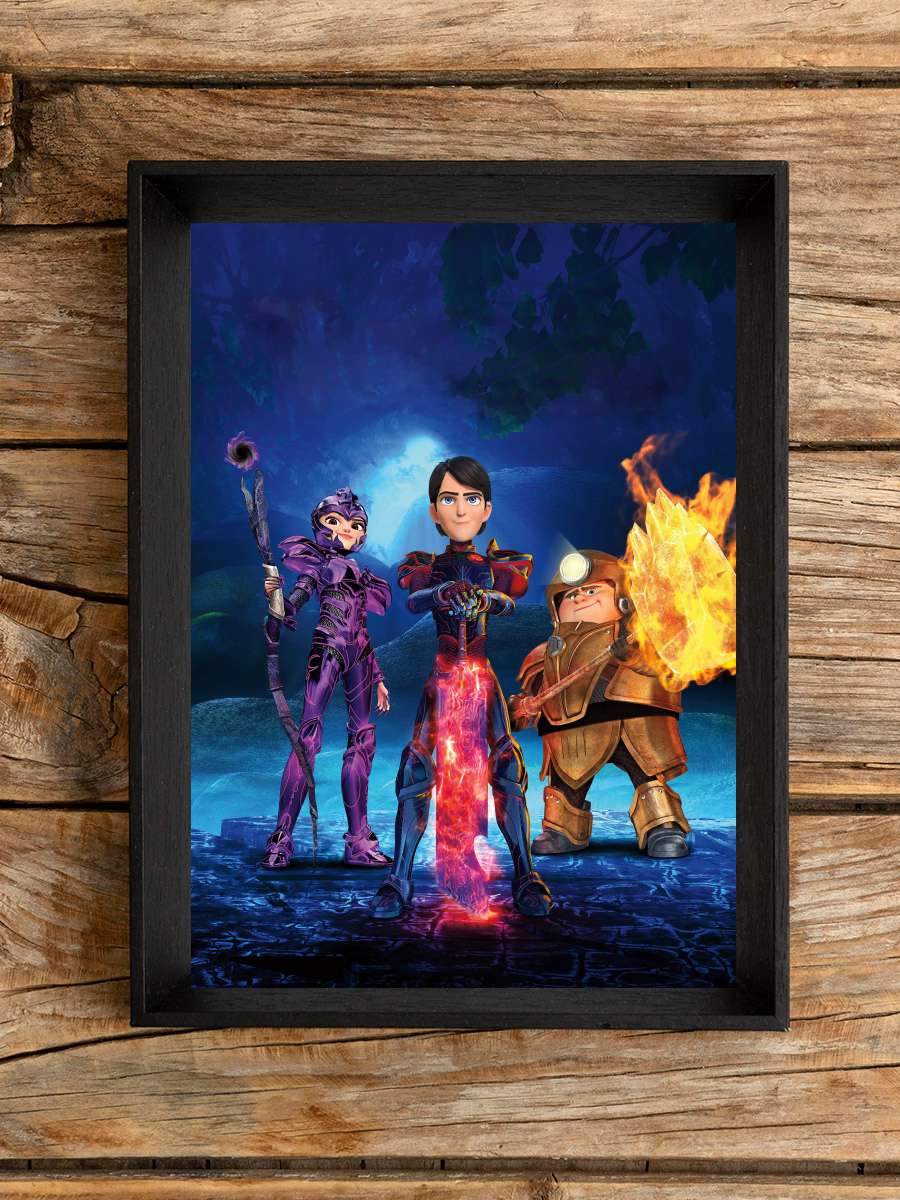 Trol Avcıları: Arcadia Hikâyeleri - Trollhunters: Tales of Arcadia Dizi Tablo Siyah Çerçeveli Dizi Poster Duvar Tablo