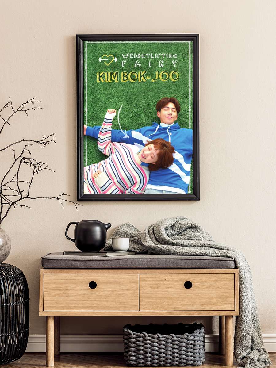 Weightlifting Fairy Kim Bok Joo - 역도요정 김복주 Dizi Tablo Siyah Çerçeveli Dizi Poster Duvar Tablo