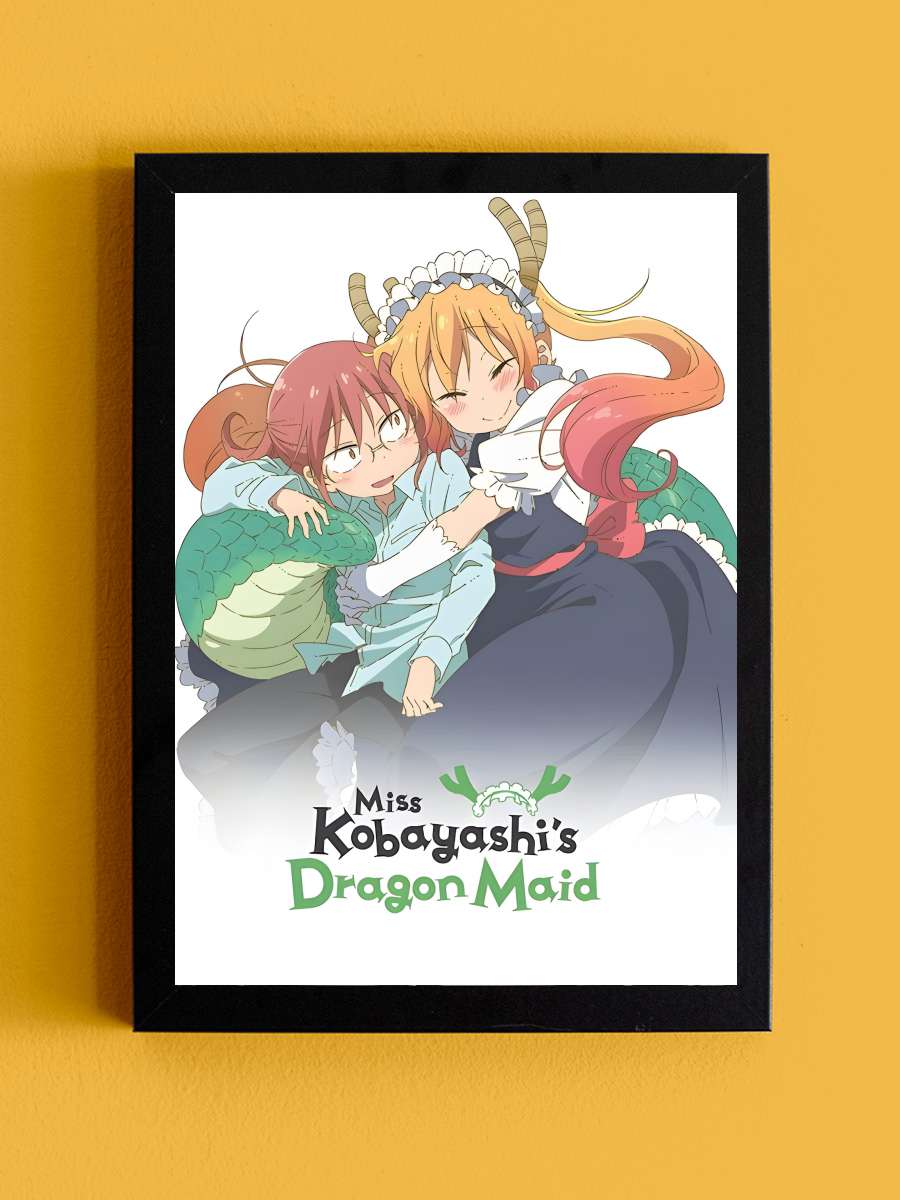 Miss Kobayashi's Dragon Maid - 小林さんちのメイドラゴン Dizi Tablo Siyah Çerçeveli Dizi Poster Duvar Tablo