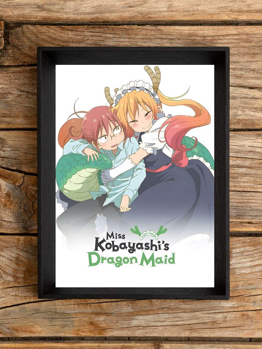 Miss Kobayashi's Dragon Maid - 小林さんちのメイドラゴン Dizi Tablo Siyah Çerçeveli Dizi Poster Duvar Tablo