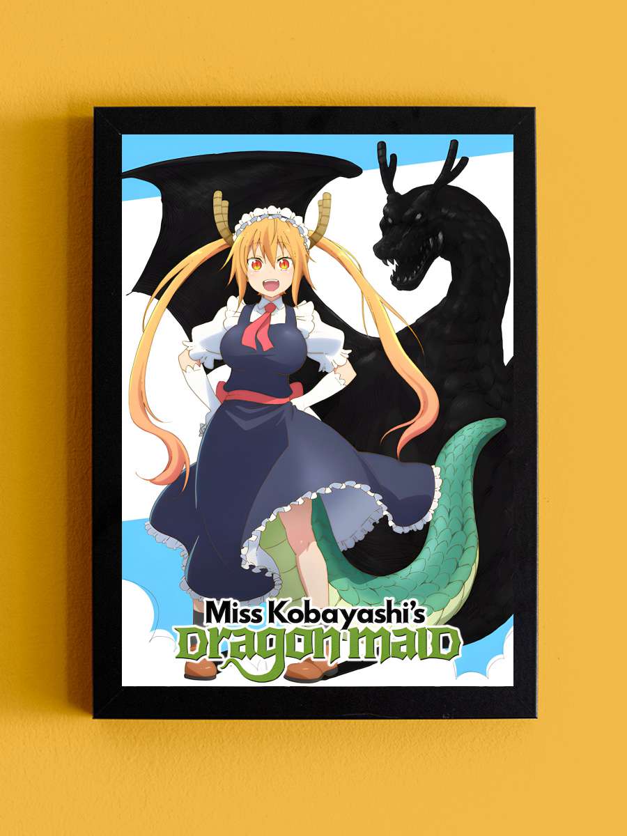 Miss Kobayashi's Dragon Maid - 小林さんちのメイドラゴン Dizi Tablo Siyah Çerçeveli Dizi Poster Duvar Tablo