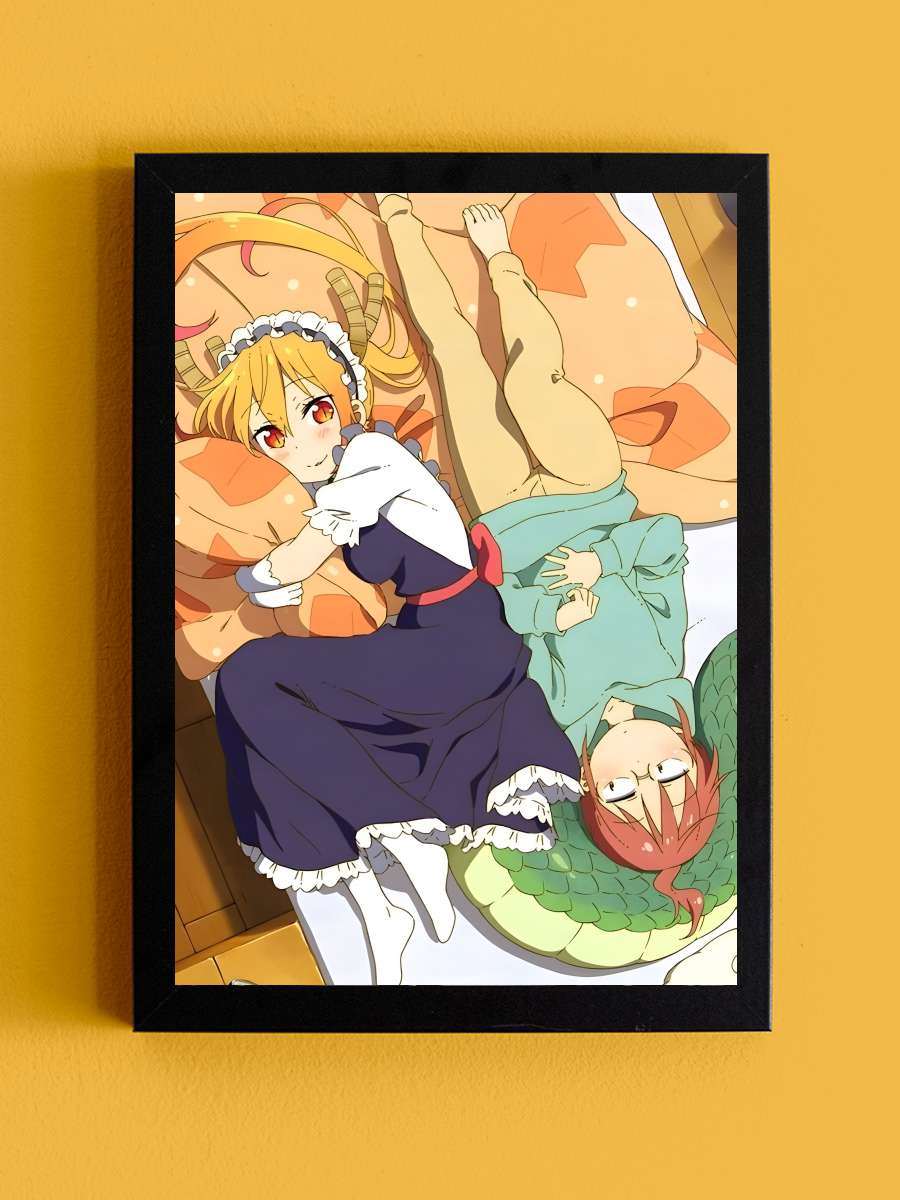 Miss Kobayashi's Dragon Maid - 小林さんちのメイドラゴン Dizi Tablo Siyah Çerçeveli Dizi Poster Duvar Tablo