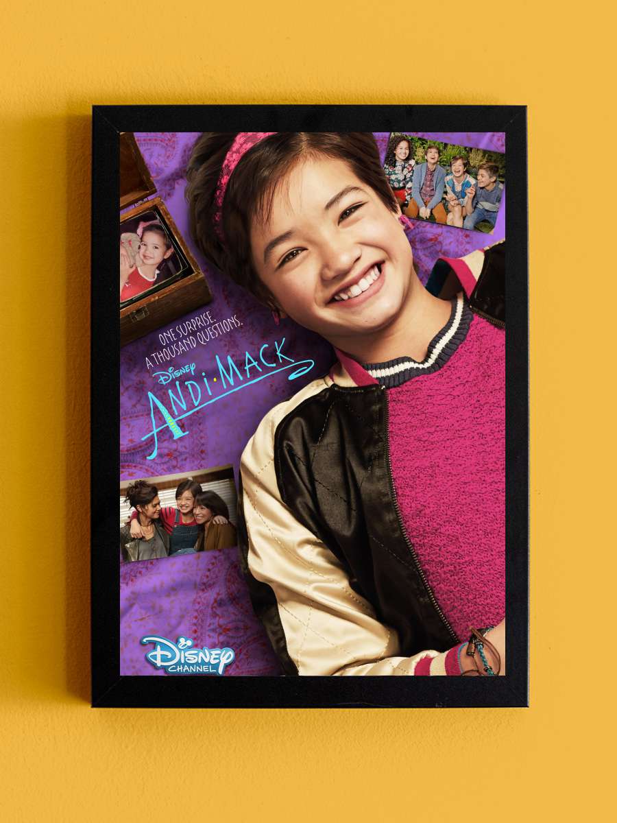 Andi Mack Dizi Tablo Siyah Çerçeveli Dizi Poster Duvar Tablo