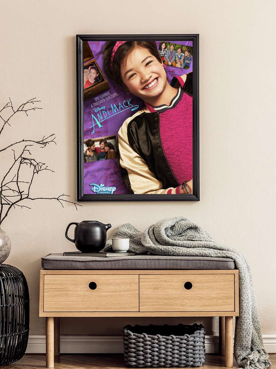 Andi Mack Dizi Tablo Siyah Çerçeveli Dizi Poster Duvar Tablo