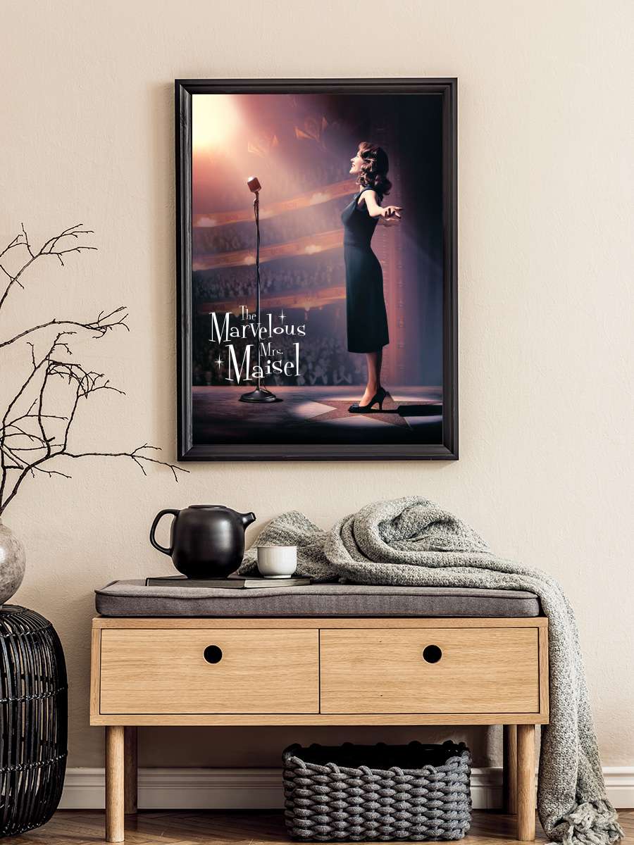 Muhteşem Bayan Maisel - The Marvelous Mrs. Maisel Dizi Tablo Siyah Çerçeveli Dizi Poster Duvar Tablo