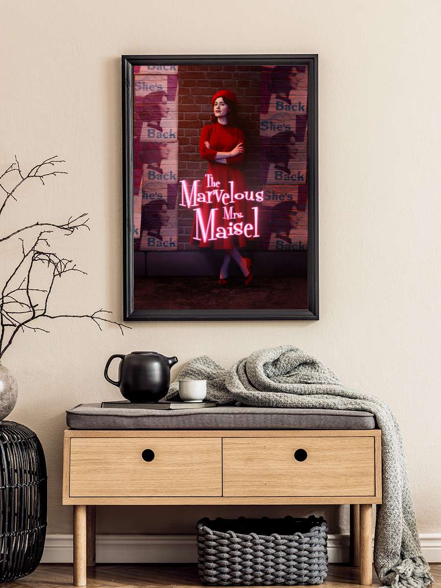 Muhteşem Bayan Maisel - The Marvelous Mrs. Maisel Dizi Tablo Siyah Çerçeveli Dizi Poster Duvar Tablo