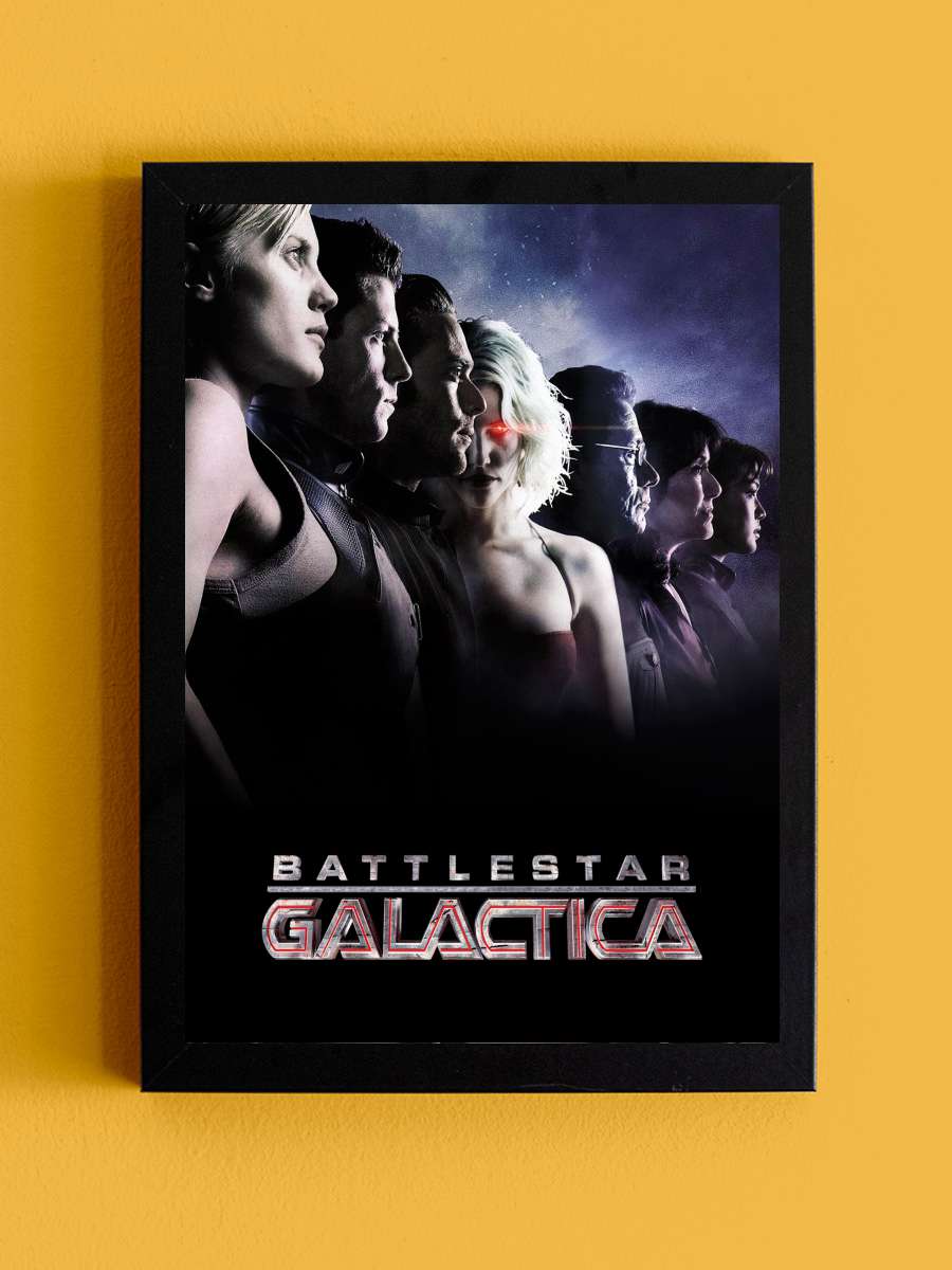 Savaş Yıldızı Galactica - Battlestar Galactica Dizi Tablo Siyah Çerçeveli Dizi Poster Duvar Tablo