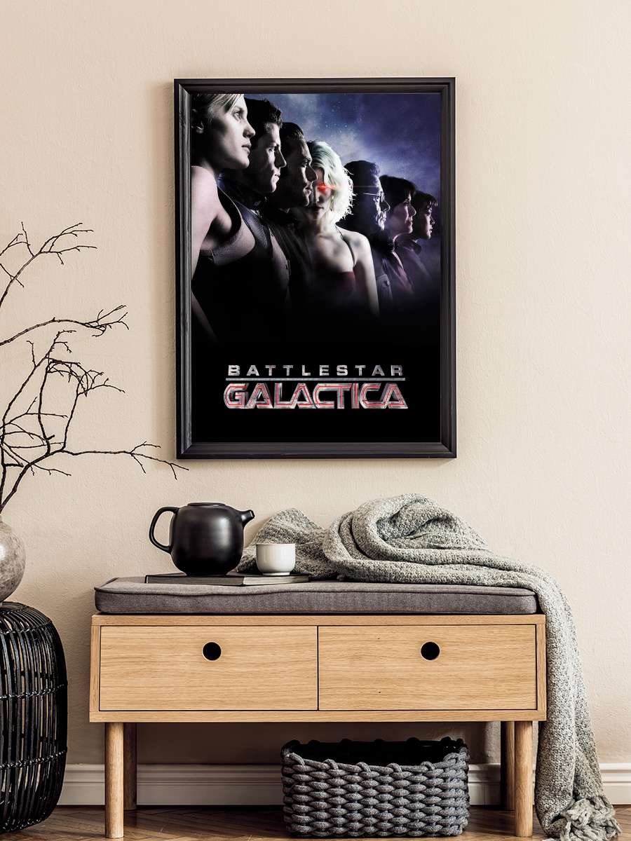 Savaş Yıldızı Galactica - Battlestar Galactica Dizi Tablo Siyah Çerçeveli Dizi Poster Duvar Tablo