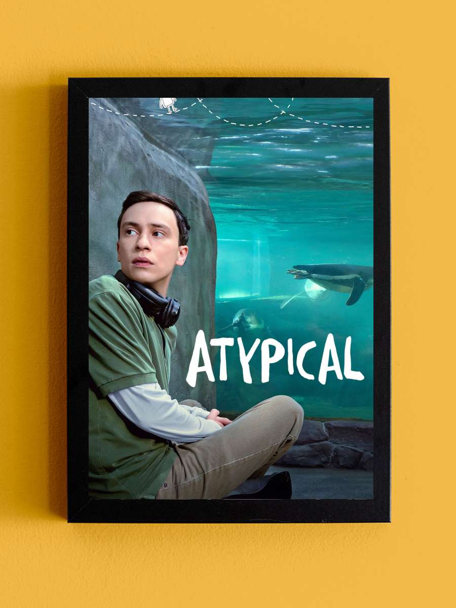 Atypical Dizi Tablo Siyah Çerçeveli Dizi Poster Duvar Tablo