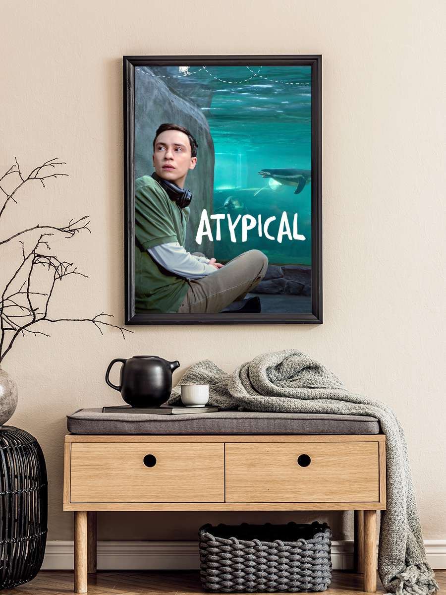 Atypical Dizi Tablo Siyah Çerçeveli Dizi Poster Duvar Tablo