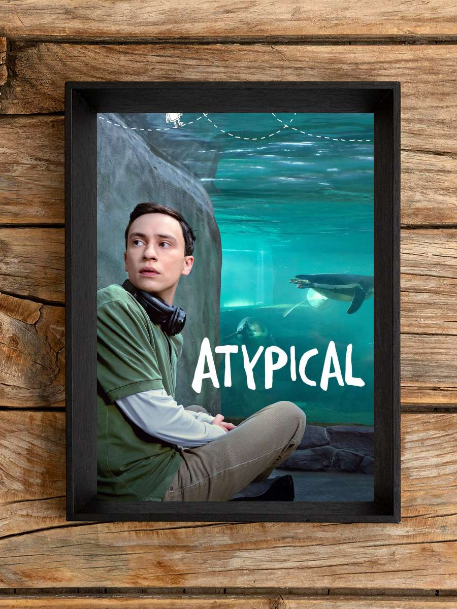 Atypical Dizi Tablo Siyah Çerçeveli Dizi Poster Duvar Tablo