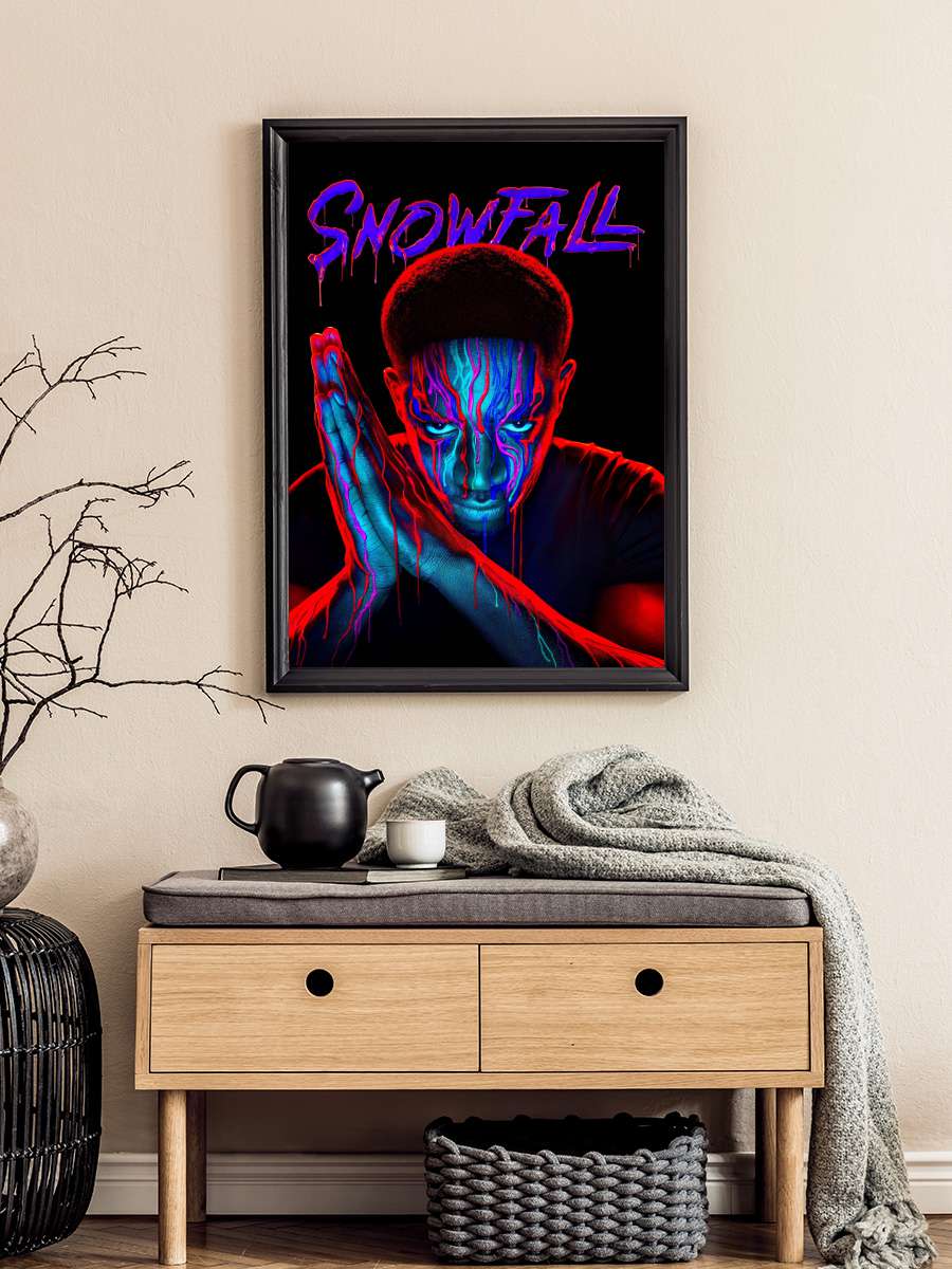 Snowfall Dizi Tablo Siyah Çerçeveli Dizi Poster Duvar Tablo