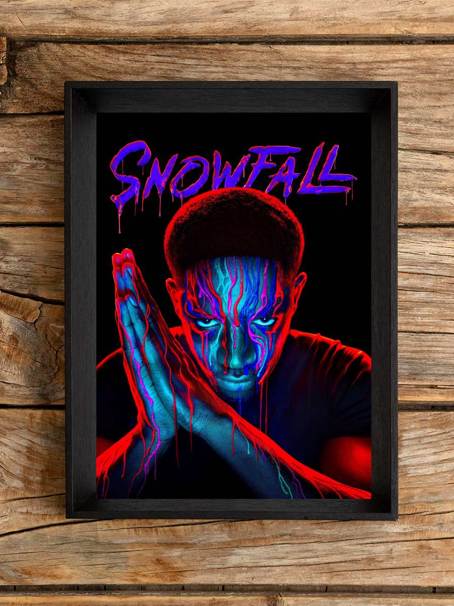 Snowfall Dizi Tablo Siyah Çerçeveli Dizi Poster Duvar Tablo