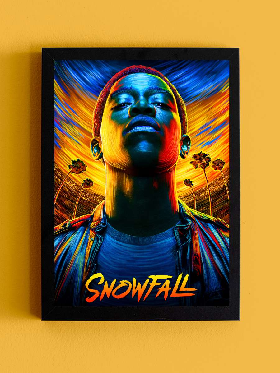 Snowfall Dizi Tablo Siyah Çerçeveli Dizi Poster Duvar Tablo