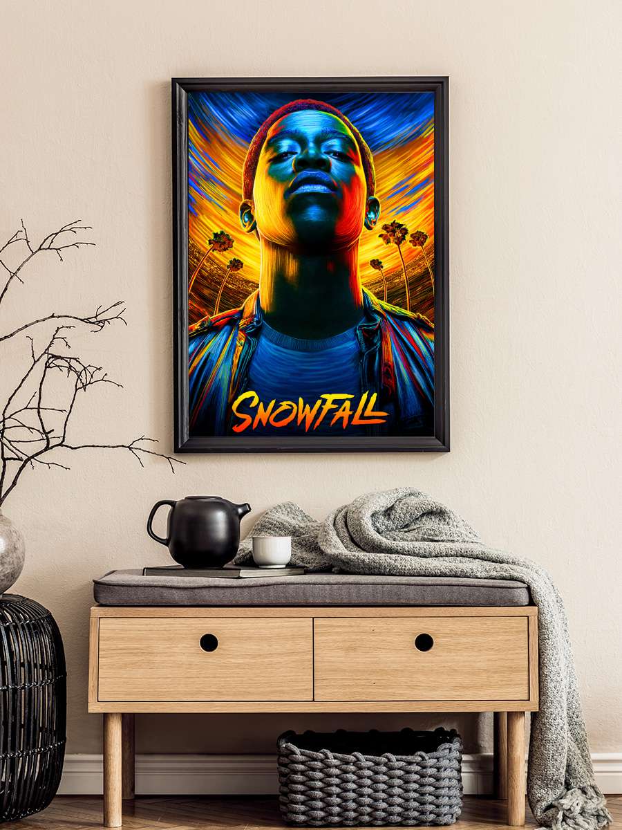 Snowfall Dizi Tablo Siyah Çerçeveli Dizi Poster Duvar Tablo