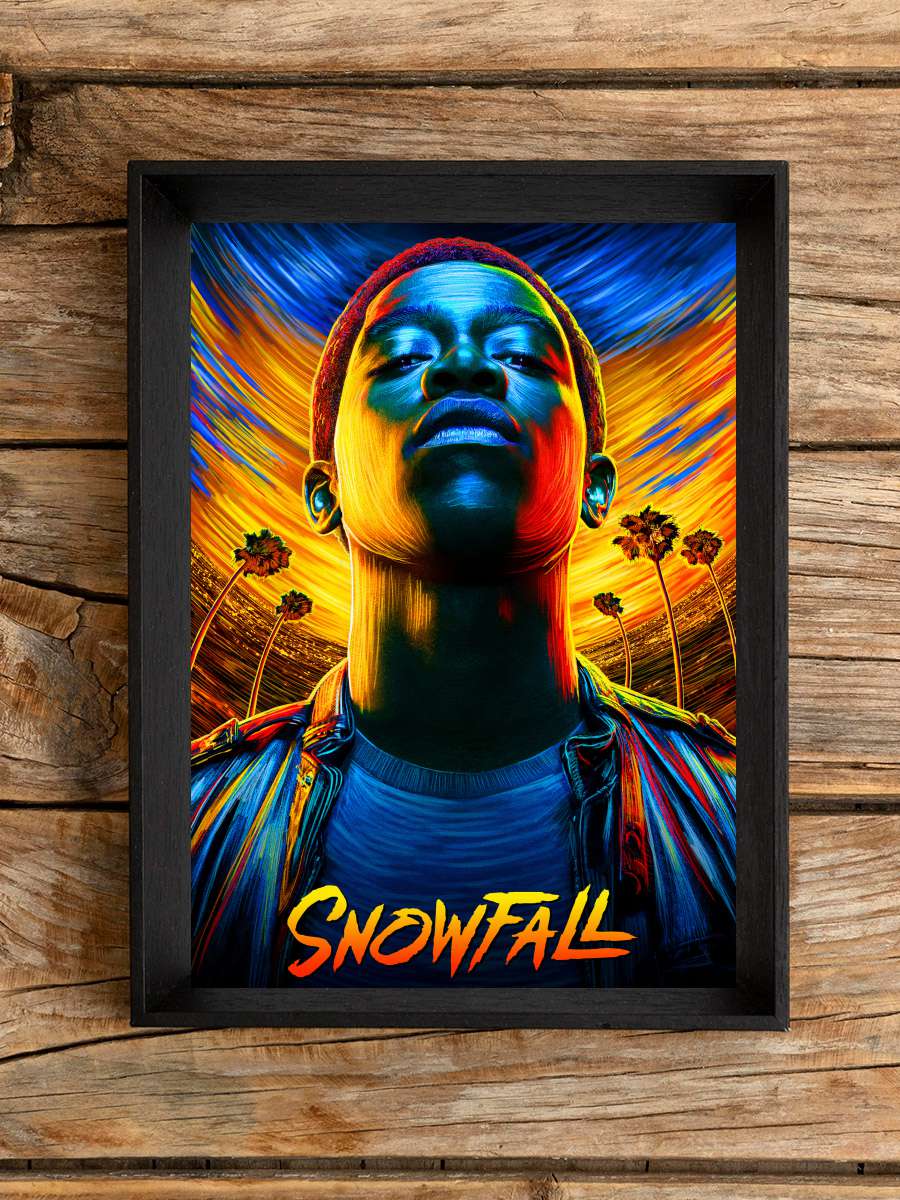 Snowfall Dizi Tablo Siyah Çerçeveli Dizi Poster Duvar Tablo