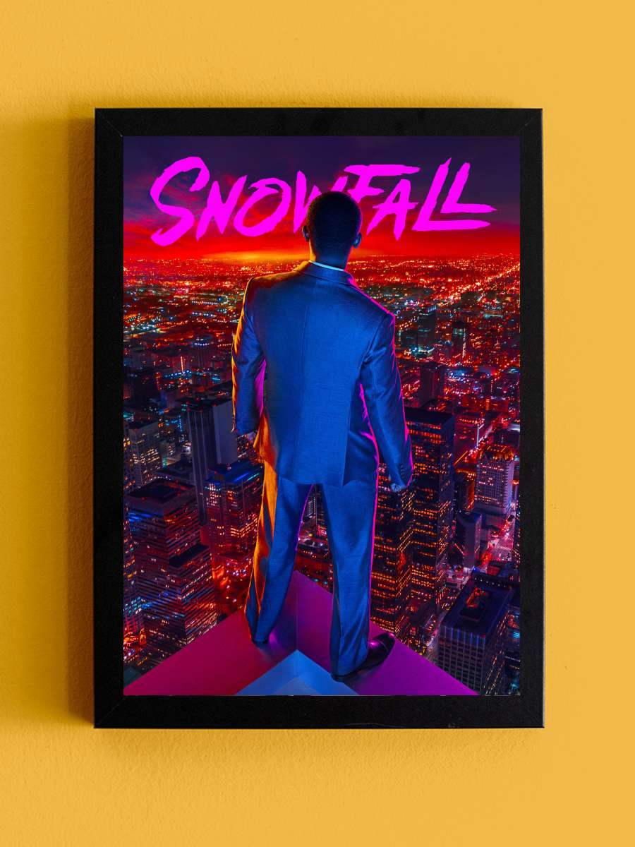 Snowfall Dizi Tablo Siyah Çerçeveli Dizi Poster Duvar Tablo