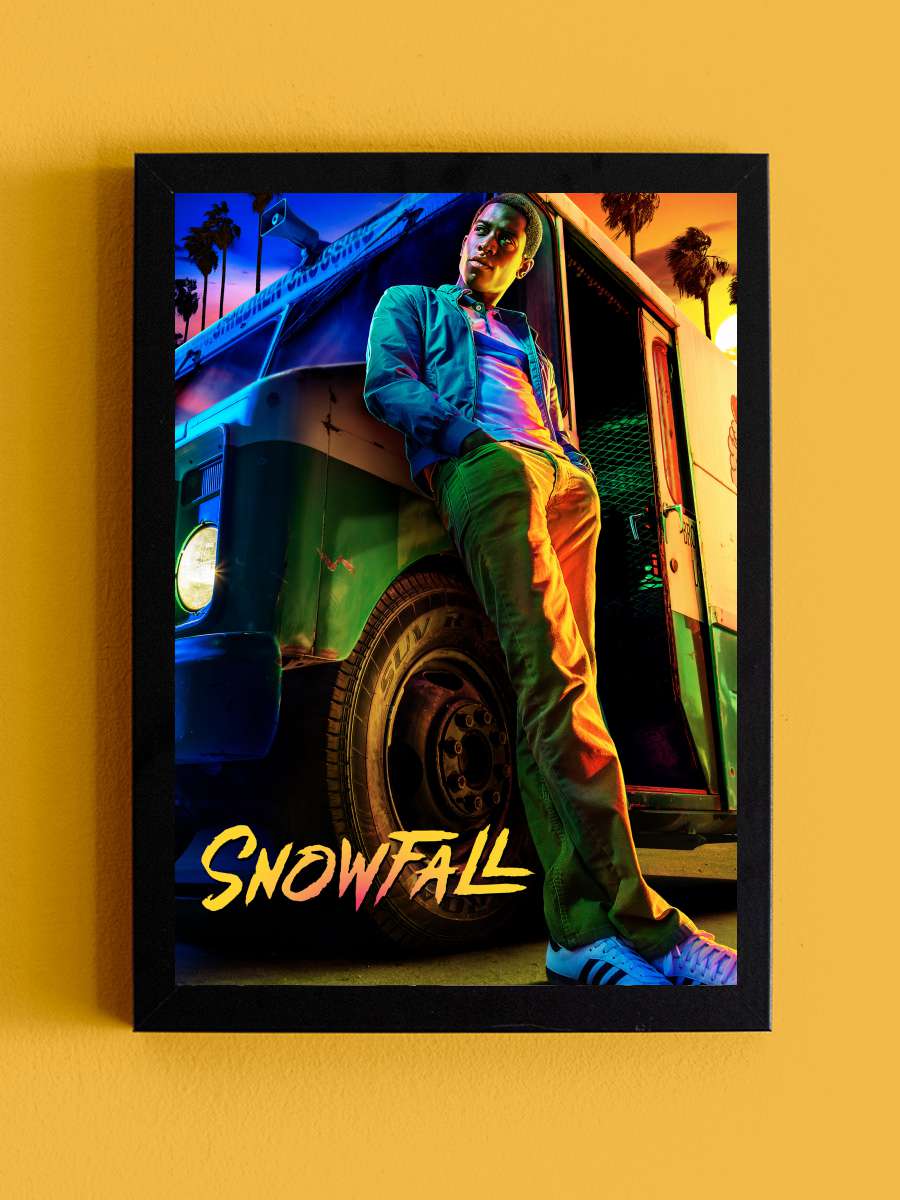 Snowfall Dizi Tablo Siyah Çerçeveli Dizi Poster Duvar Tablo