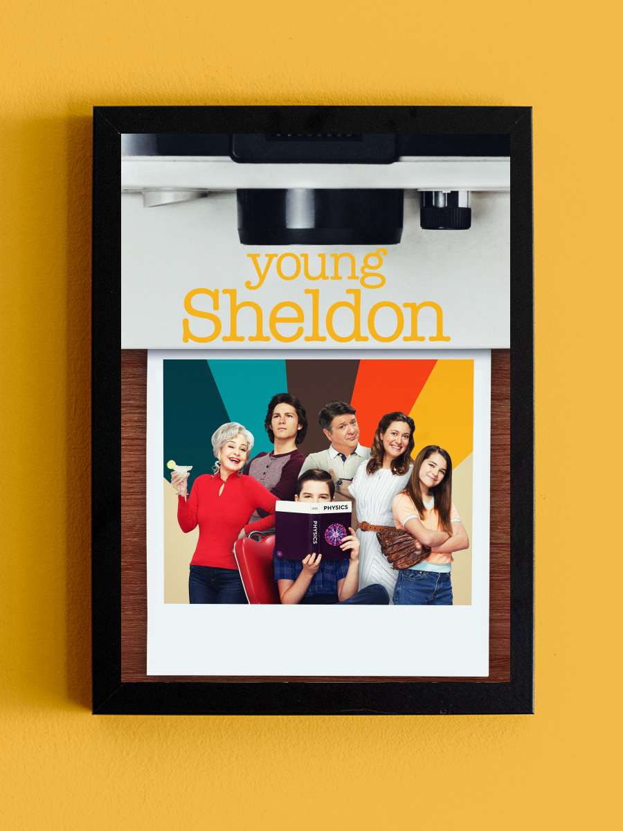 Young Sheldon Dizi Tablo Siyah Çerçeveli Dizi Poster Duvar Tablo