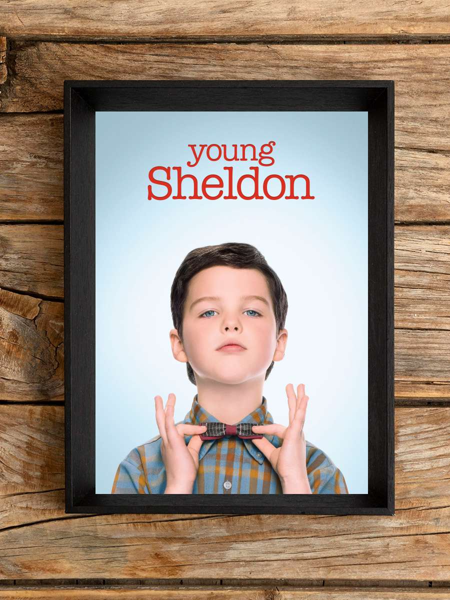 Young Sheldon Dizi Tablo Siyah Çerçeveli Dizi Poster Duvar Tablo