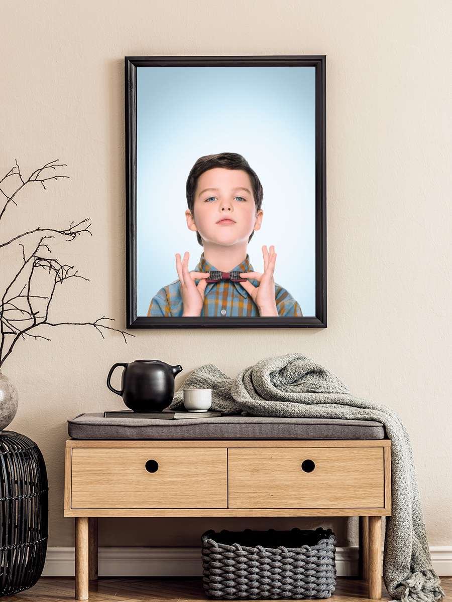 Young Sheldon Dizi Tablo Siyah Çerçeveli Dizi Poster Duvar Tablo