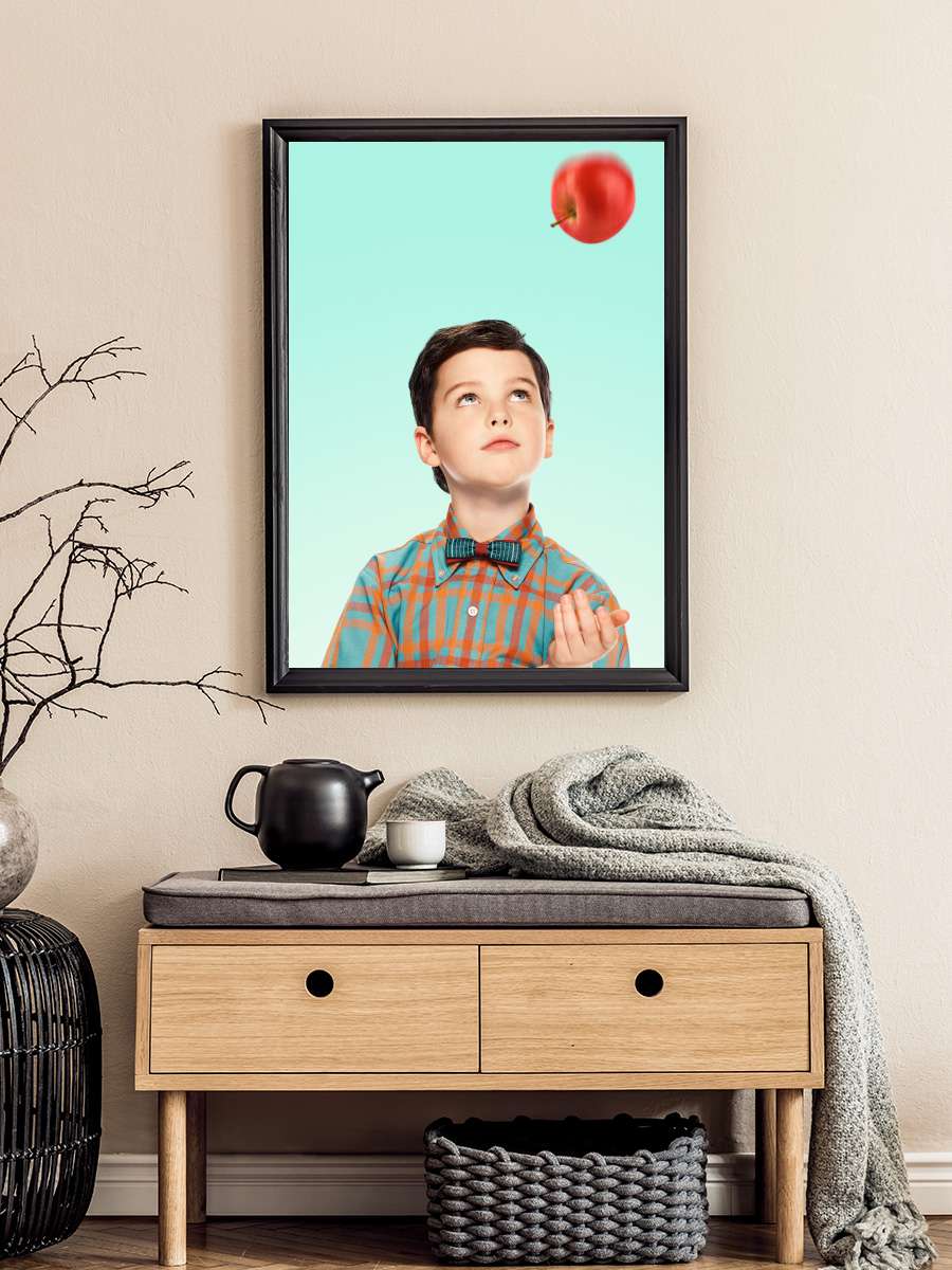 Young Sheldon Dizi Tablo Siyah Çerçeveli Dizi Poster Duvar Tablo