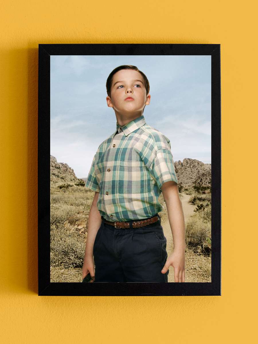 Young Sheldon Dizi Tablo Siyah Çerçeveli Dizi Poster Duvar Tablo