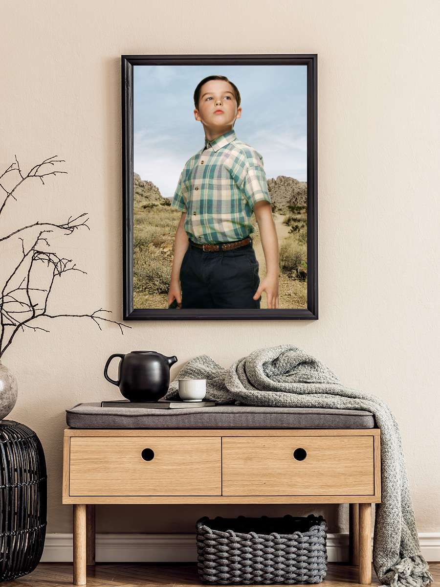 Young Sheldon Dizi Tablo Siyah Çerçeveli Dizi Poster Duvar Tablo