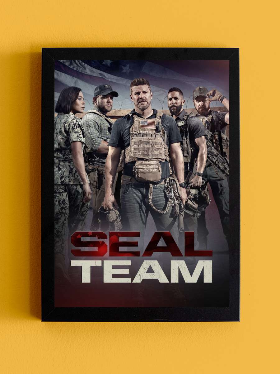 SEAL Team Dizi Tablo Siyah Çerçeveli Dizi Poster Duvar Tablo