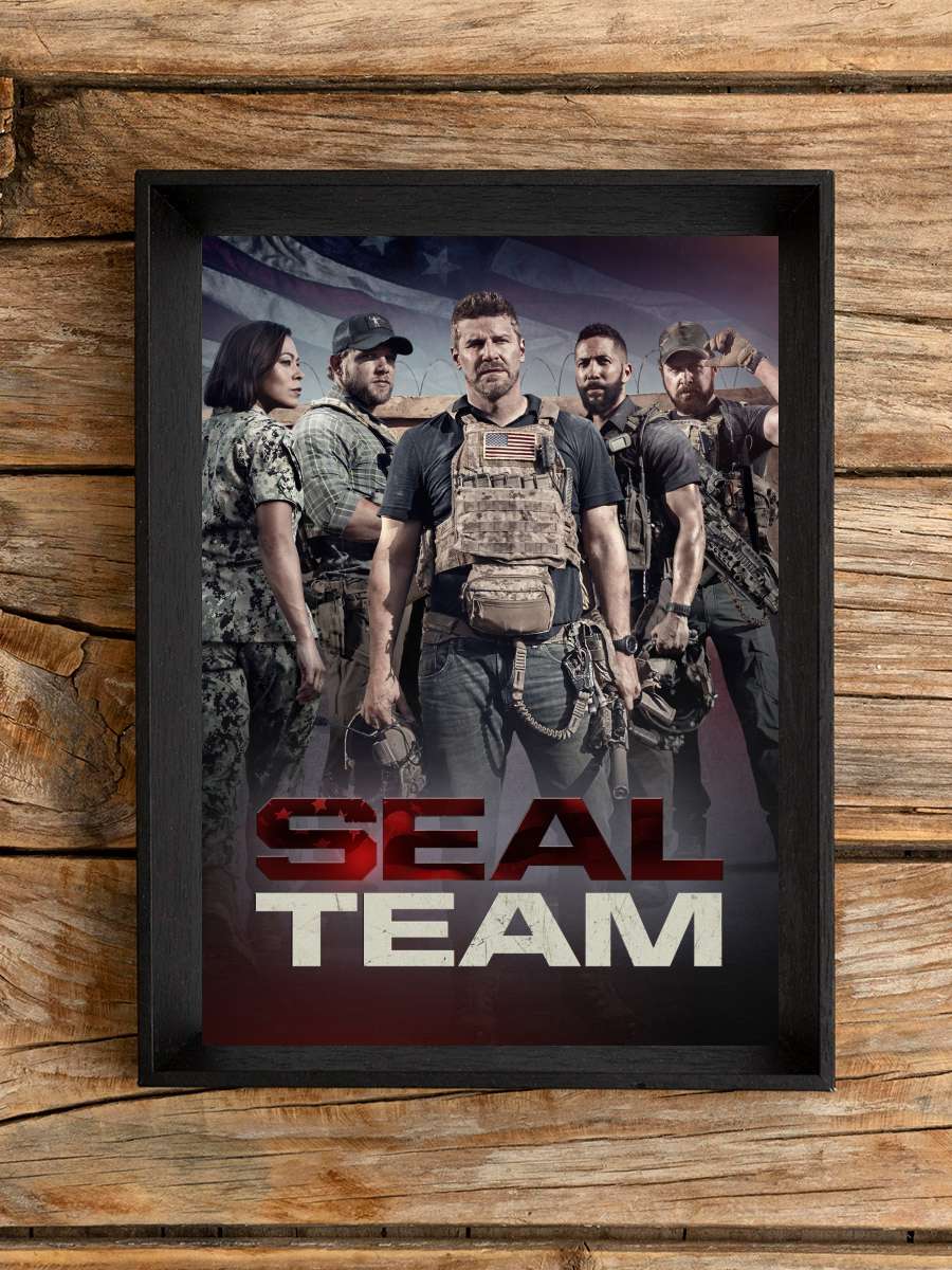 SEAL Team Dizi Tablo Siyah Çerçeveli Dizi Poster Duvar Tablo