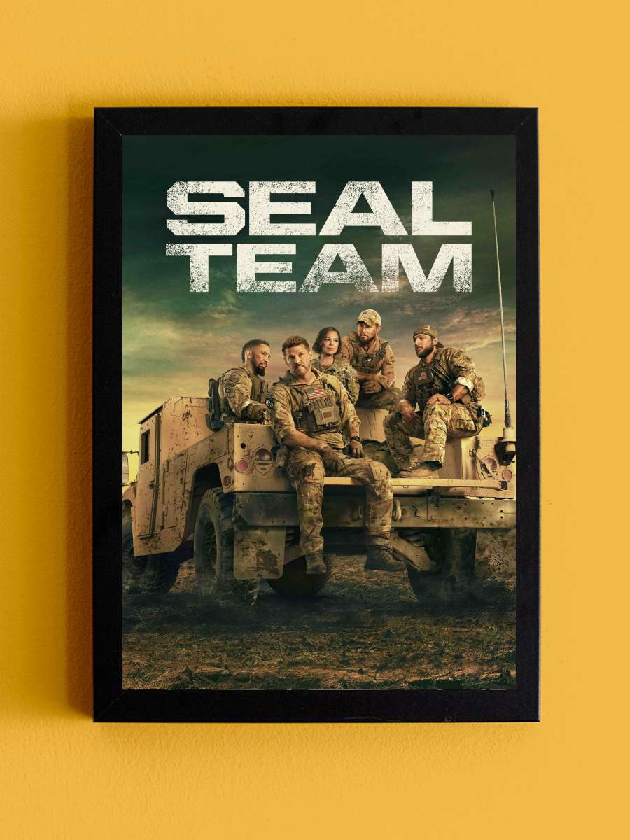 SEAL Team Dizi Tablo Siyah Çerçeveli Dizi Poster Duvar Tablo