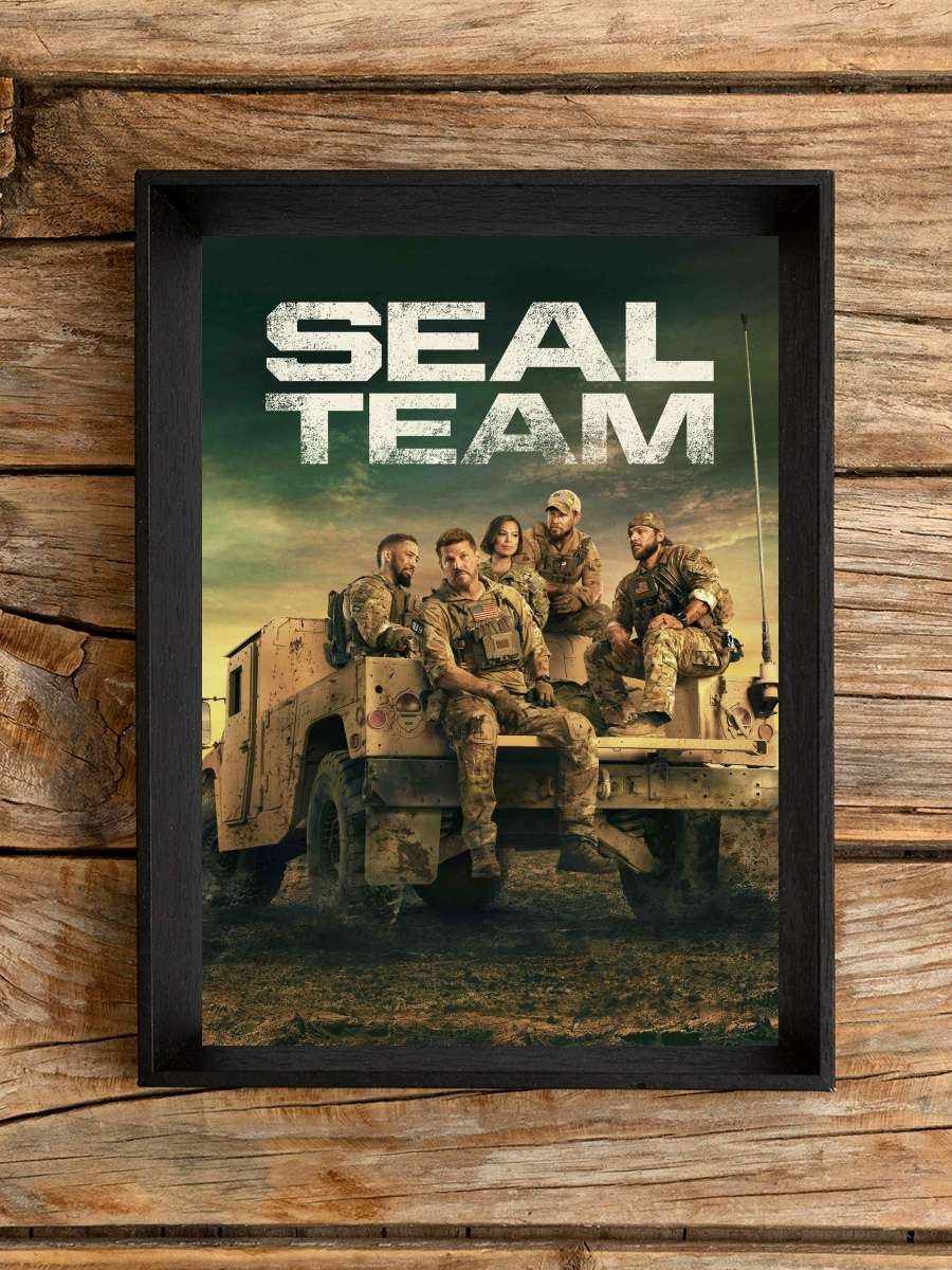 SEAL Team Dizi Tablo Siyah Çerçeveli Dizi Poster Duvar Tablo