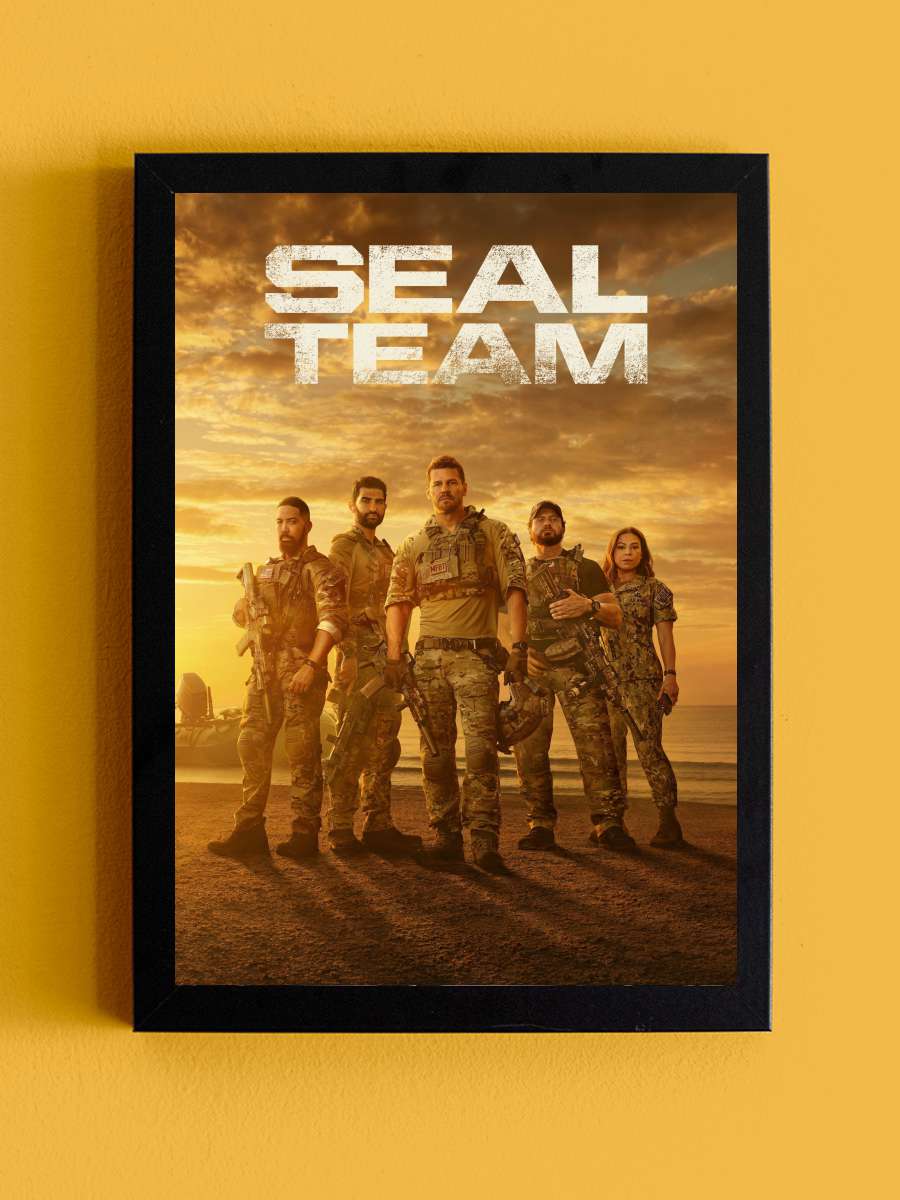 SEAL Team Dizi Tablo Siyah Çerçeveli Dizi Poster Duvar Tablo