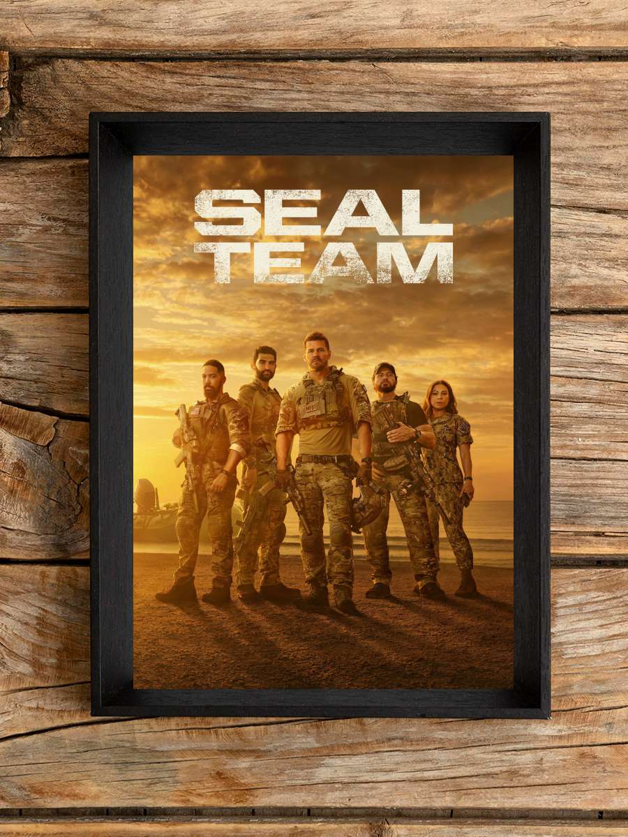 SEAL Team Dizi Tablo Siyah Çerçeveli Dizi Poster Duvar Tablo