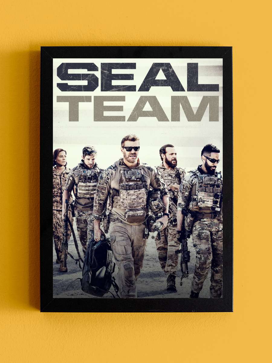 SEAL Team Dizi Tablo Siyah Çerçeveli Dizi Poster Duvar Tablo