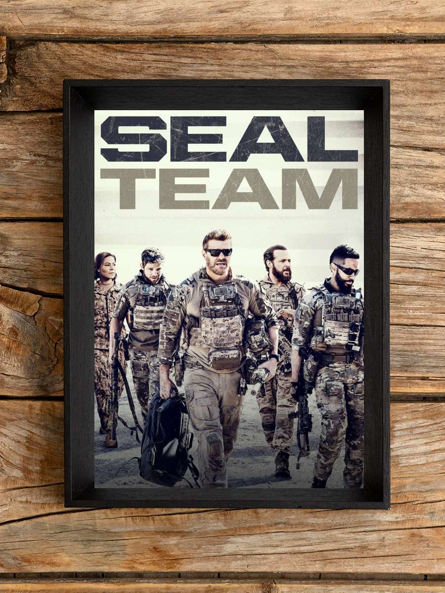 SEAL Team Dizi Tablo Siyah Çerçeveli Dizi Poster Duvar Tablo