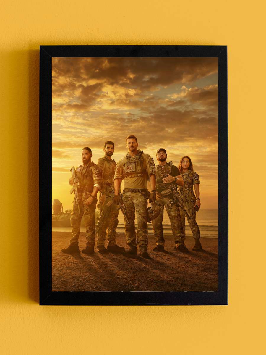 SEAL Team Dizi Tablo Siyah Çerçeveli Dizi Poster Duvar Tablo