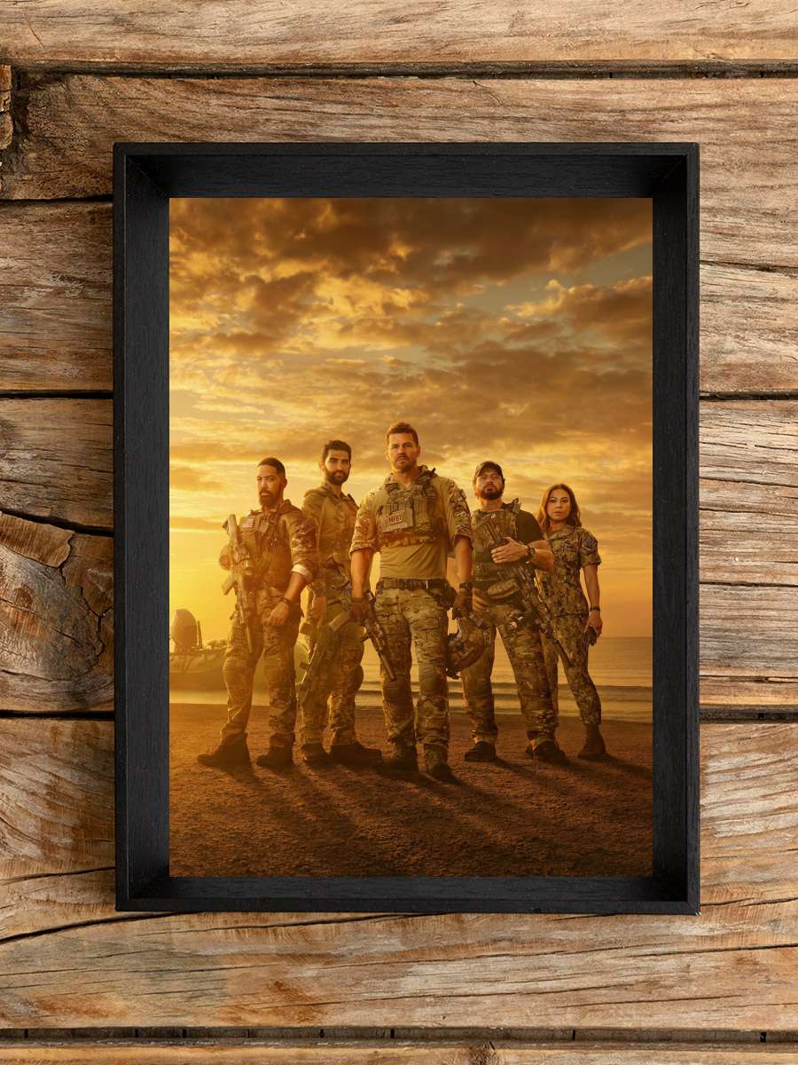 SEAL Team Dizi Tablo Siyah Çerçeveli Dizi Poster Duvar Tablo