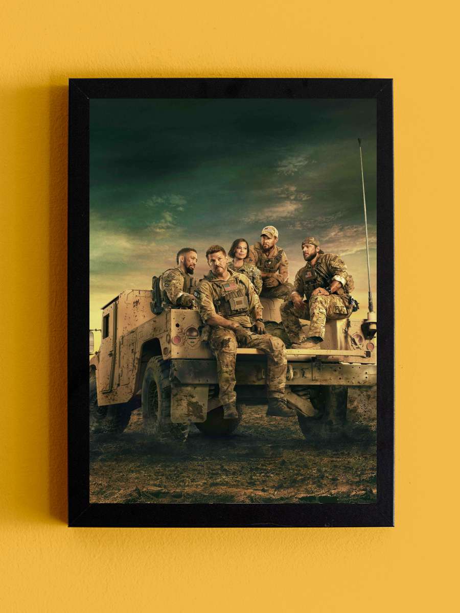 SEAL Team Dizi Tablo Siyah Çerçeveli Dizi Poster Duvar Tablo