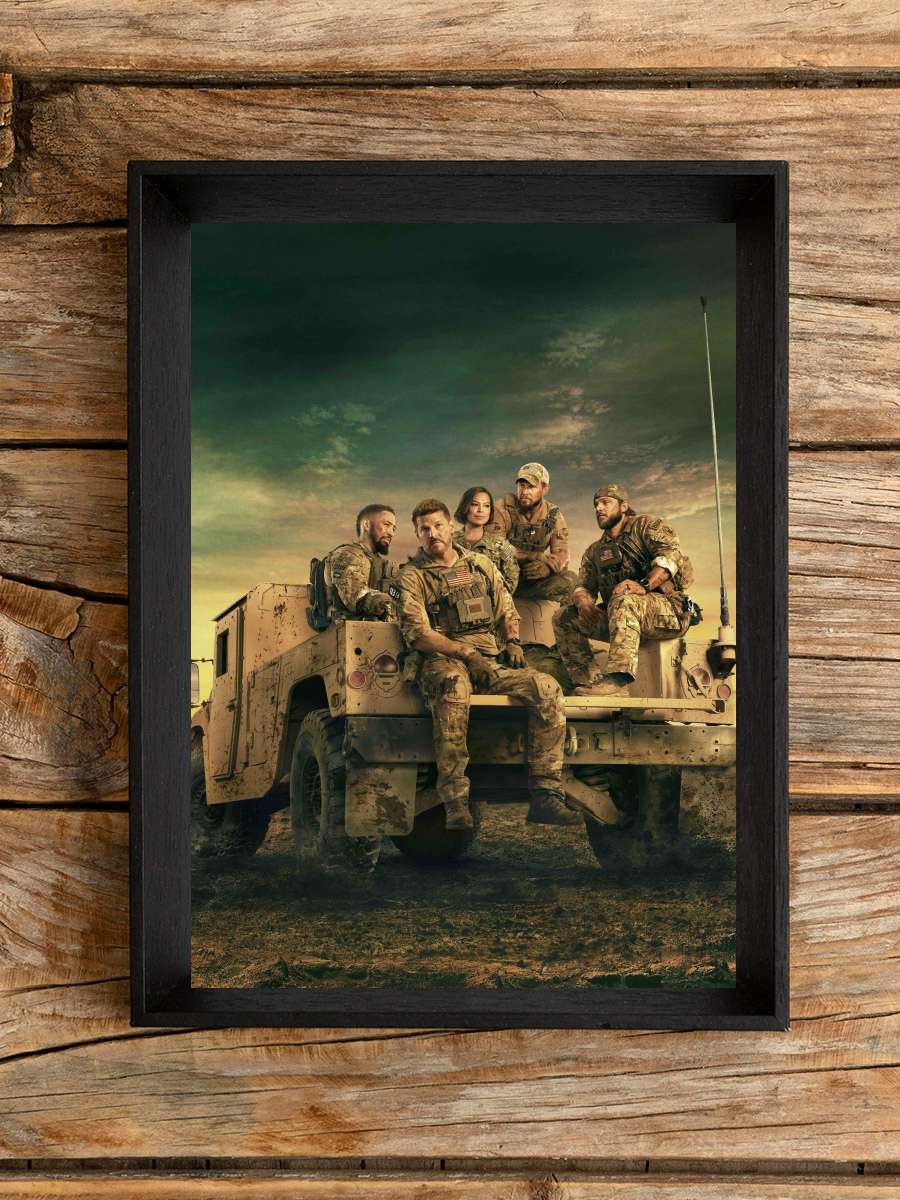 SEAL Team Dizi Tablo Siyah Çerçeveli Dizi Poster Duvar Tablo