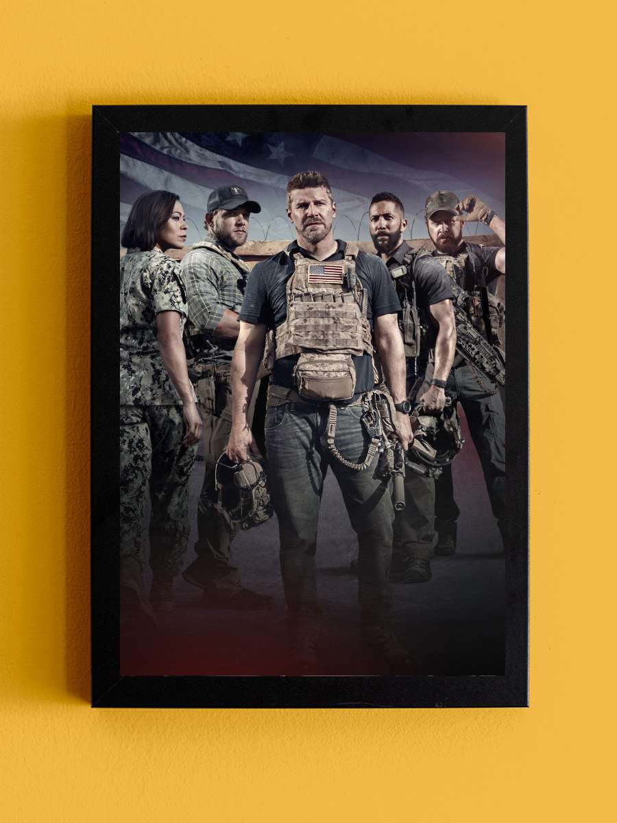 SEAL Team Dizi Tablo Siyah Çerçeveli Dizi Poster Duvar Tablo