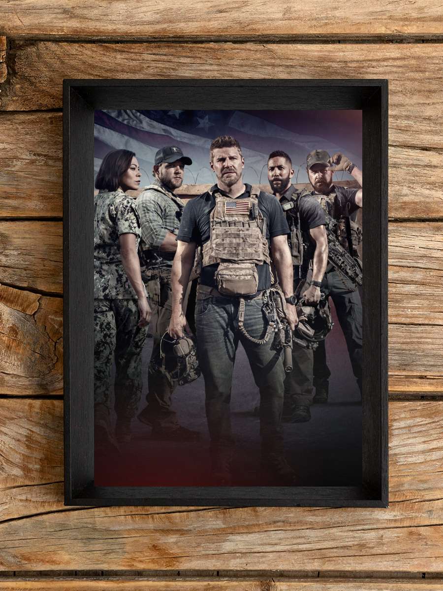 SEAL Team Dizi Tablo Siyah Çerçeveli Dizi Poster Duvar Tablo