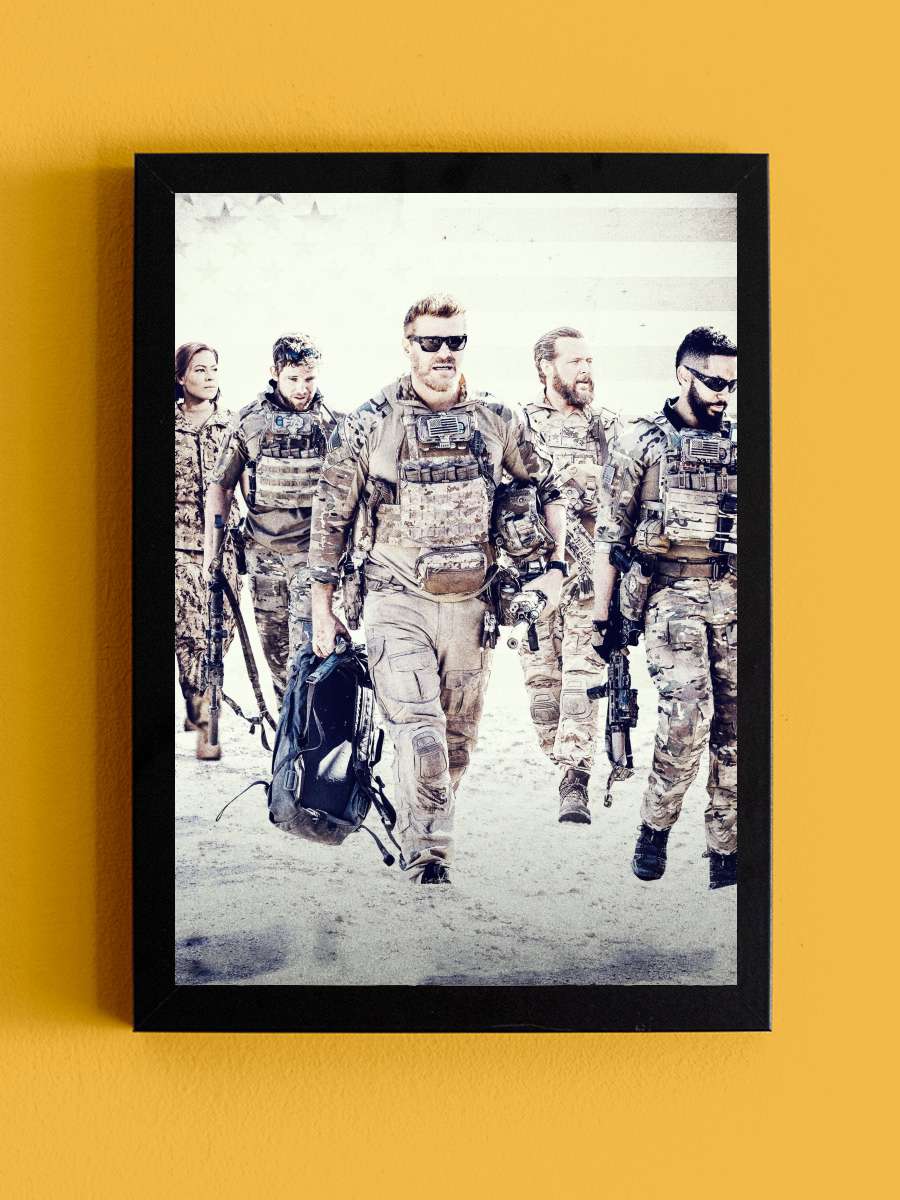 SEAL Team Dizi Tablo Siyah Çerçeveli Dizi Poster Duvar Tablo