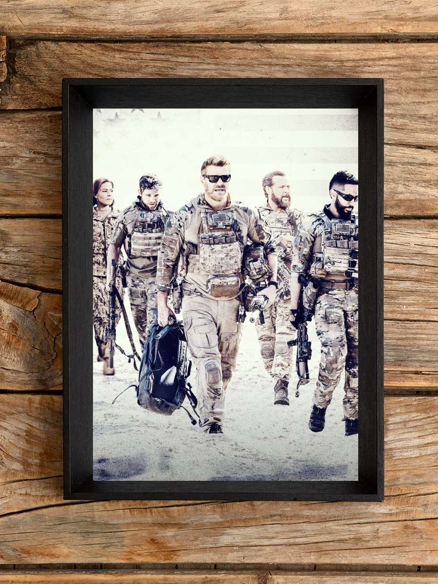 SEAL Team Dizi Tablo Siyah Çerçeveli Dizi Poster Duvar Tablo