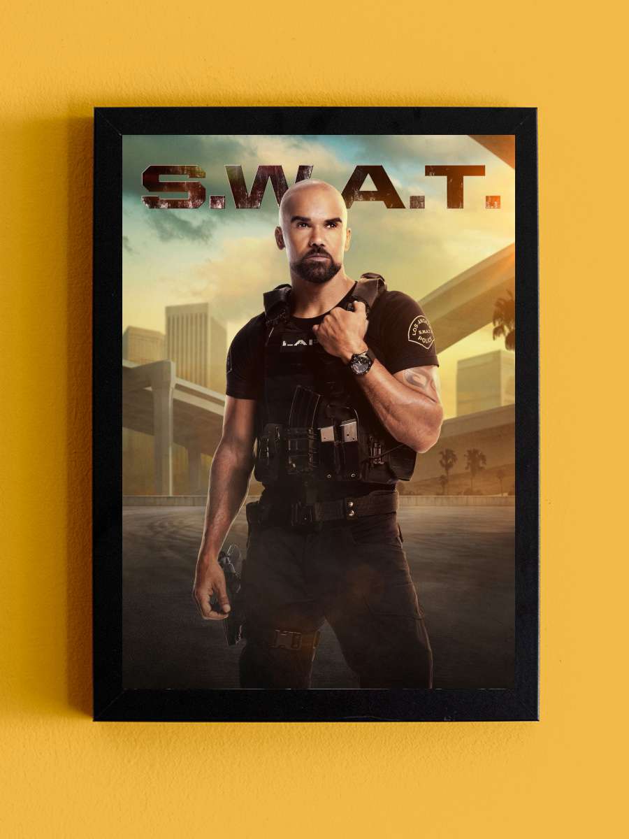 S.W.A.T. Dizi Tablo Siyah Çerçeveli Dizi Poster Duvar Tablo