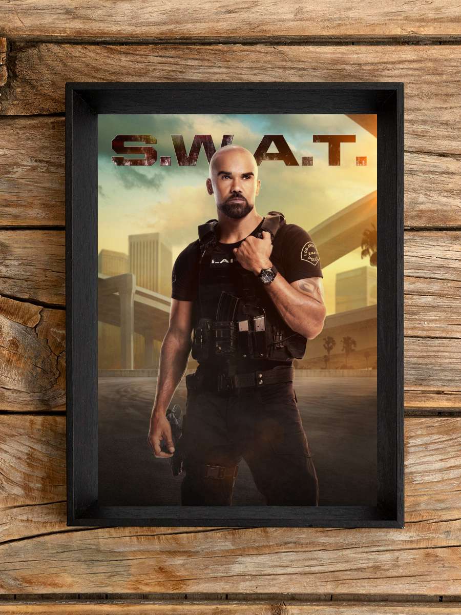 S.W.A.T. Dizi Tablo Siyah Çerçeveli Dizi Poster Duvar Tablo