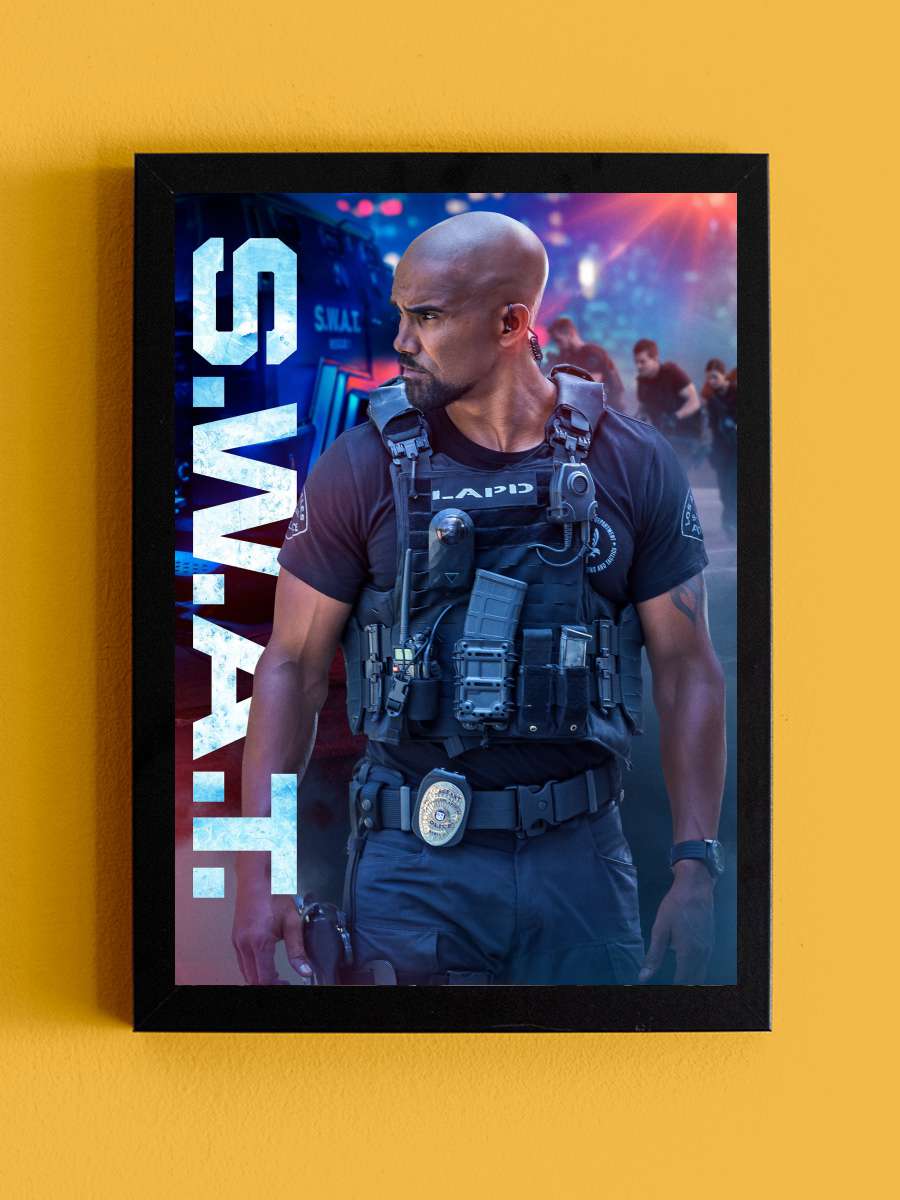 S.W.A.T. Dizi Tablo Siyah Çerçeveli Dizi Poster Duvar Tablo