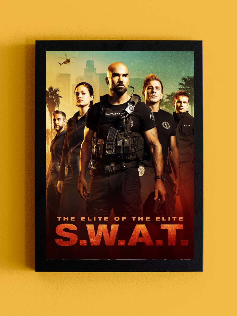 S.W.A.T. Dizi Tablo Siyah Çerçeveli Dizi Poster Duvar Tablo