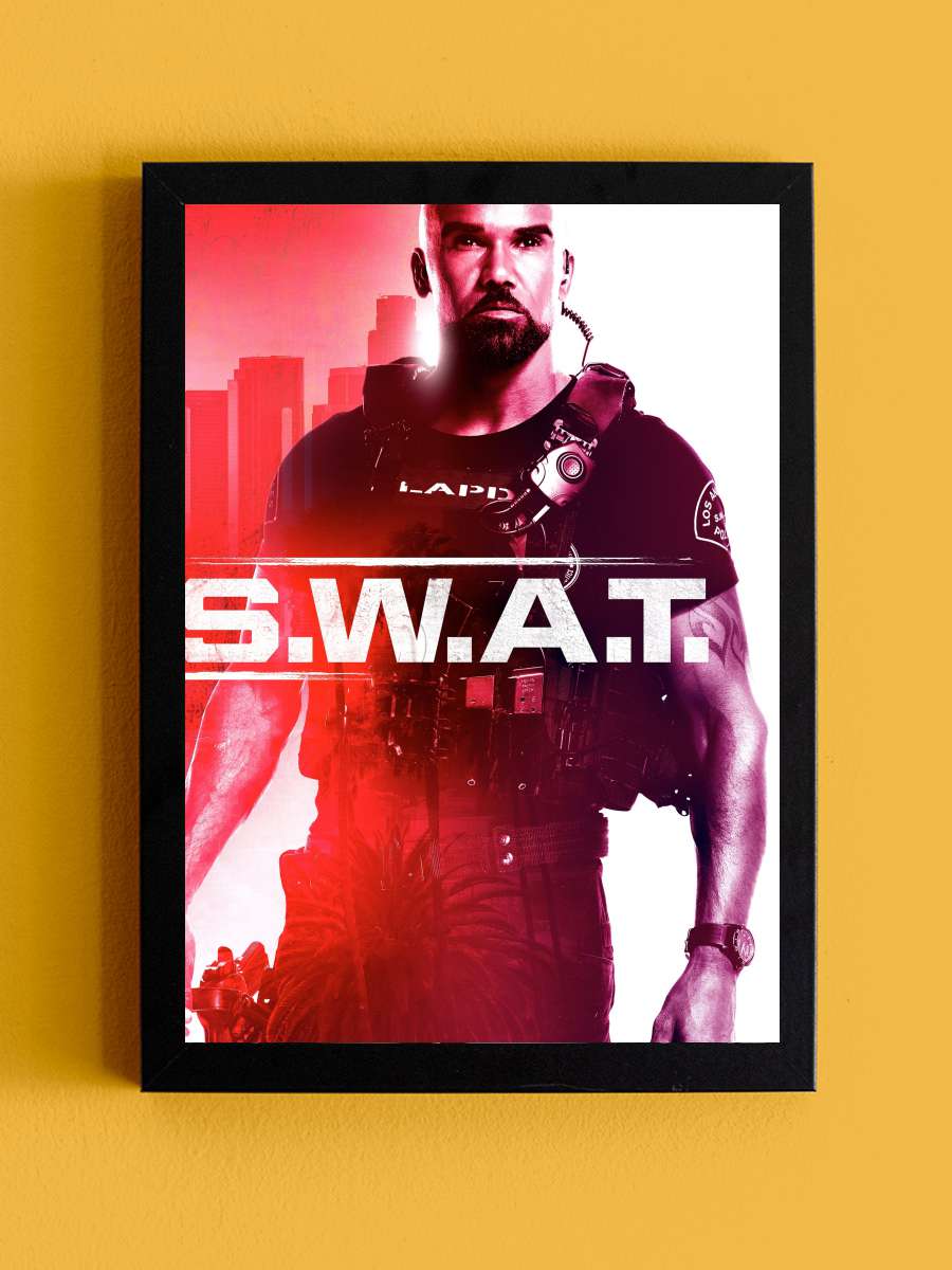 S.W.A.T. Dizi Tablo Siyah Çerçeveli Dizi Poster Duvar Tablo