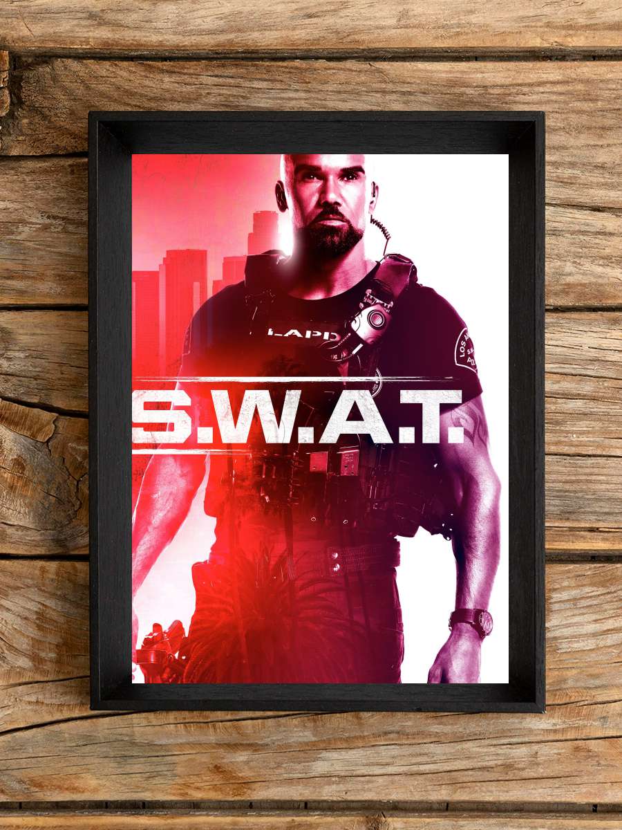 S.W.A.T. Dizi Tablo Siyah Çerçeveli Dizi Poster Duvar Tablo